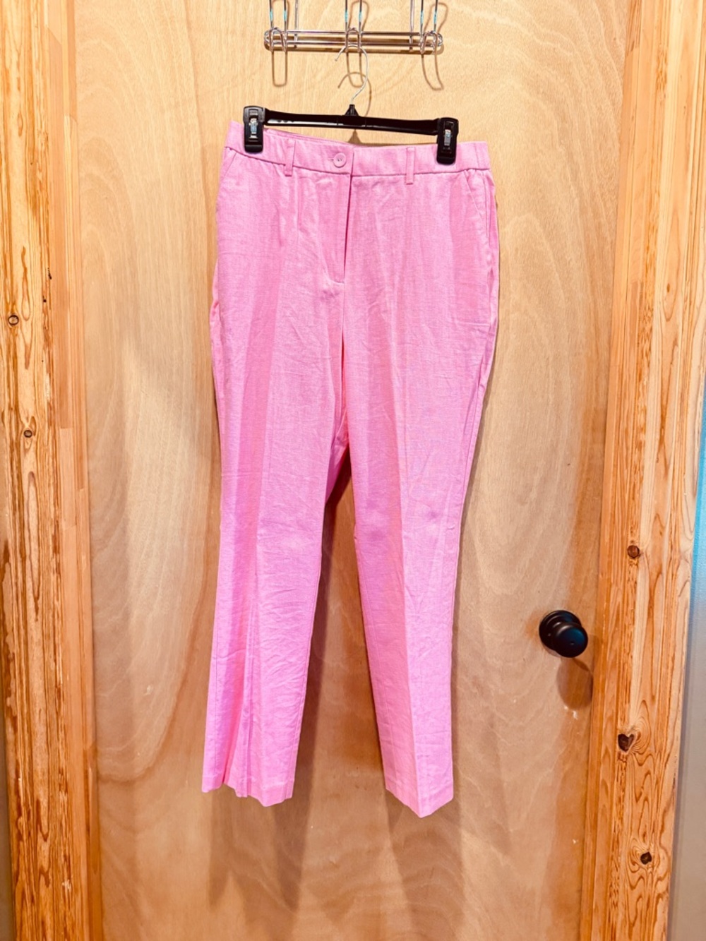 Cato Pink Linen-Blend Shorts